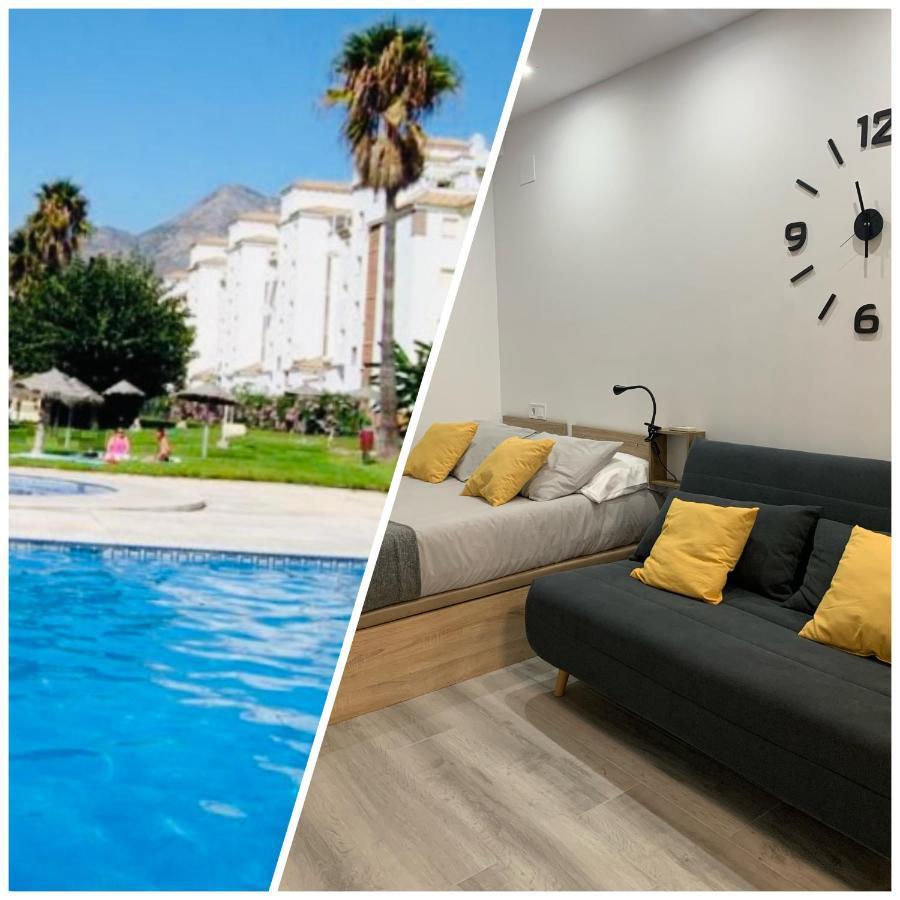 Precioso Estudio Frente Al Mar Con Piscina Benalmádena Exterior foto